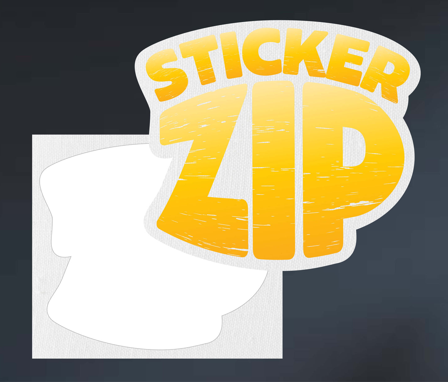 Textured Kiss-Cut Stickers