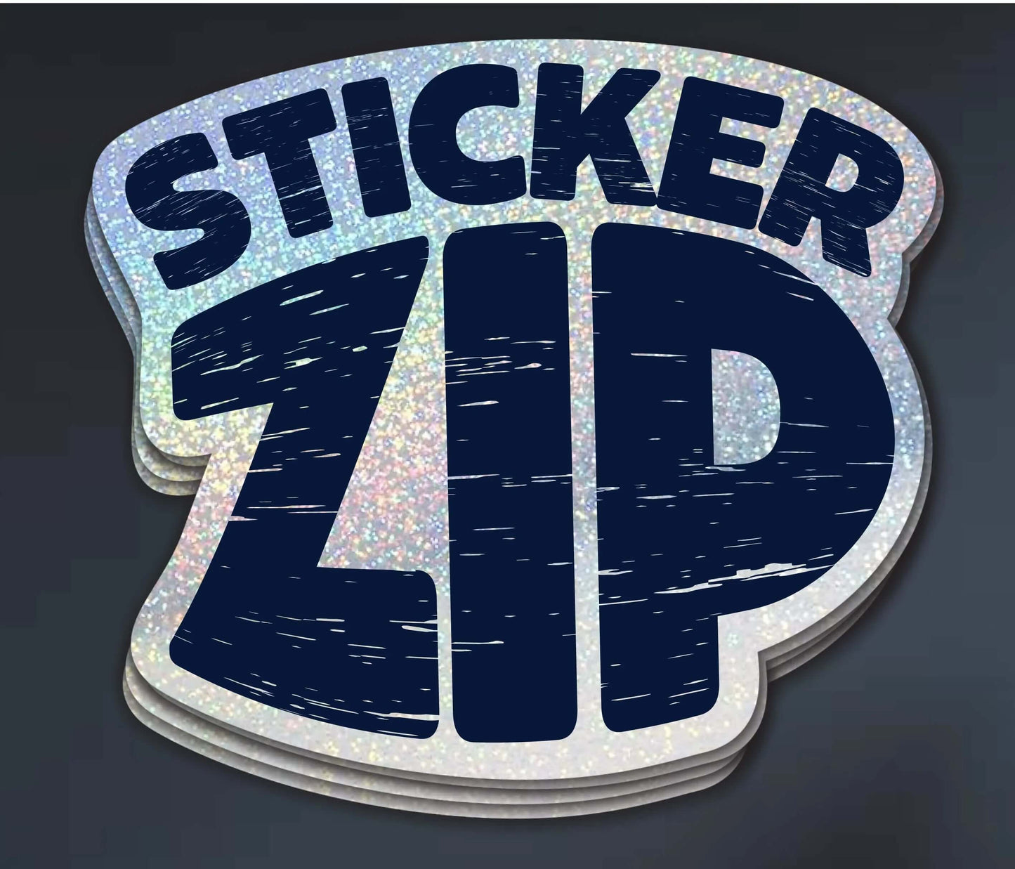 Holographic Glitter Stickers - StickerZip