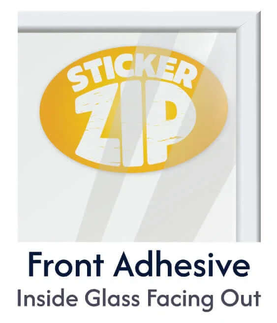 Front Adhesive Stickers - StickerZip