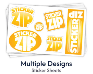Sticker Sheets with Multiple Designs